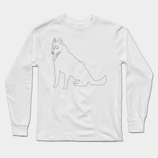 Husky in lapland Long Sleeve T-Shirt